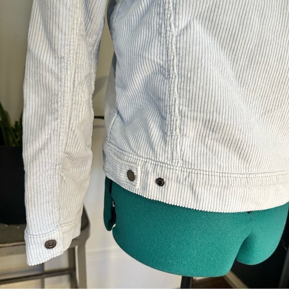 Levi’s Light Blue Sherpa-Lined Button Down Corduroy Jacket XS - Picture 7 of 15